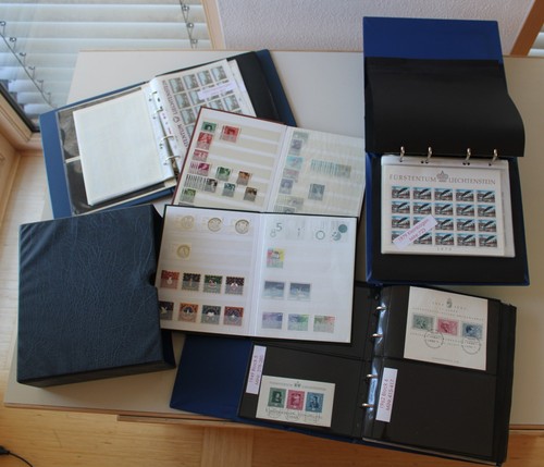 Liechtenstein Sammlung mit Kleinbögen, Blöcke, Briefmarken plus FDCs MEGAFETT!!!