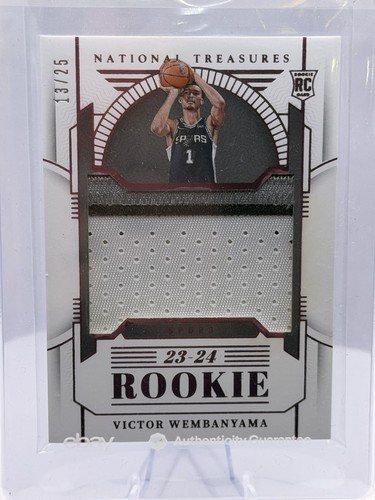 2023-24 Panini National Treasures - Rookie Patches Victor Wembanyama #154 /25