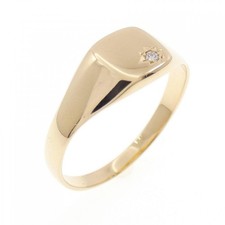 Authentic K18YG Diamond Ring  #230-000-232-0259