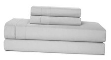 Sheets Set 4 Piece Cooling Sheets with 2 Pillowcases Soft Microfiber Full Gray