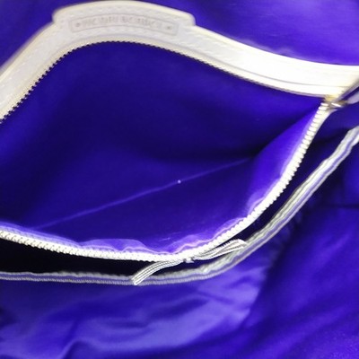 Henri Bendel Jesetter Purple Canvas Leather Trim Top Handle  display picture 1