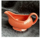fiesta P86 HLC Fiestaware Persimmon Sauce / Gravy Boat Dish Made In The USA