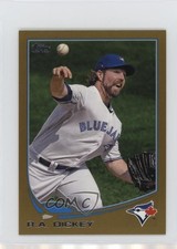 2013 Topps Mini Gold 60/62 RA Dickey #554 i6j