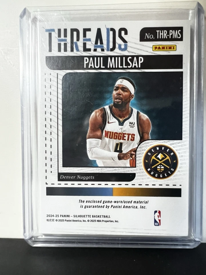 Paul Millsap 24-25 Silhouette NBA Baloncesto 5280 Denver Nuggets/25. SUPER raro Foto 2 de 2