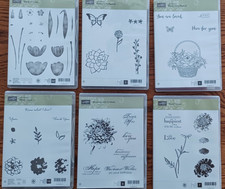 Stampin Up' Lot of 6 Floral-themed Stamp Sets - Never Used