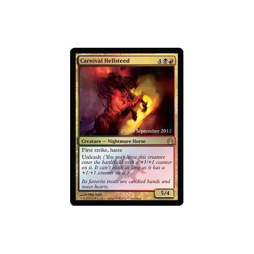 MTG  FOIL Carnival Hellsteed (Prerelease) (Return to Ravnica)  - Promo #147