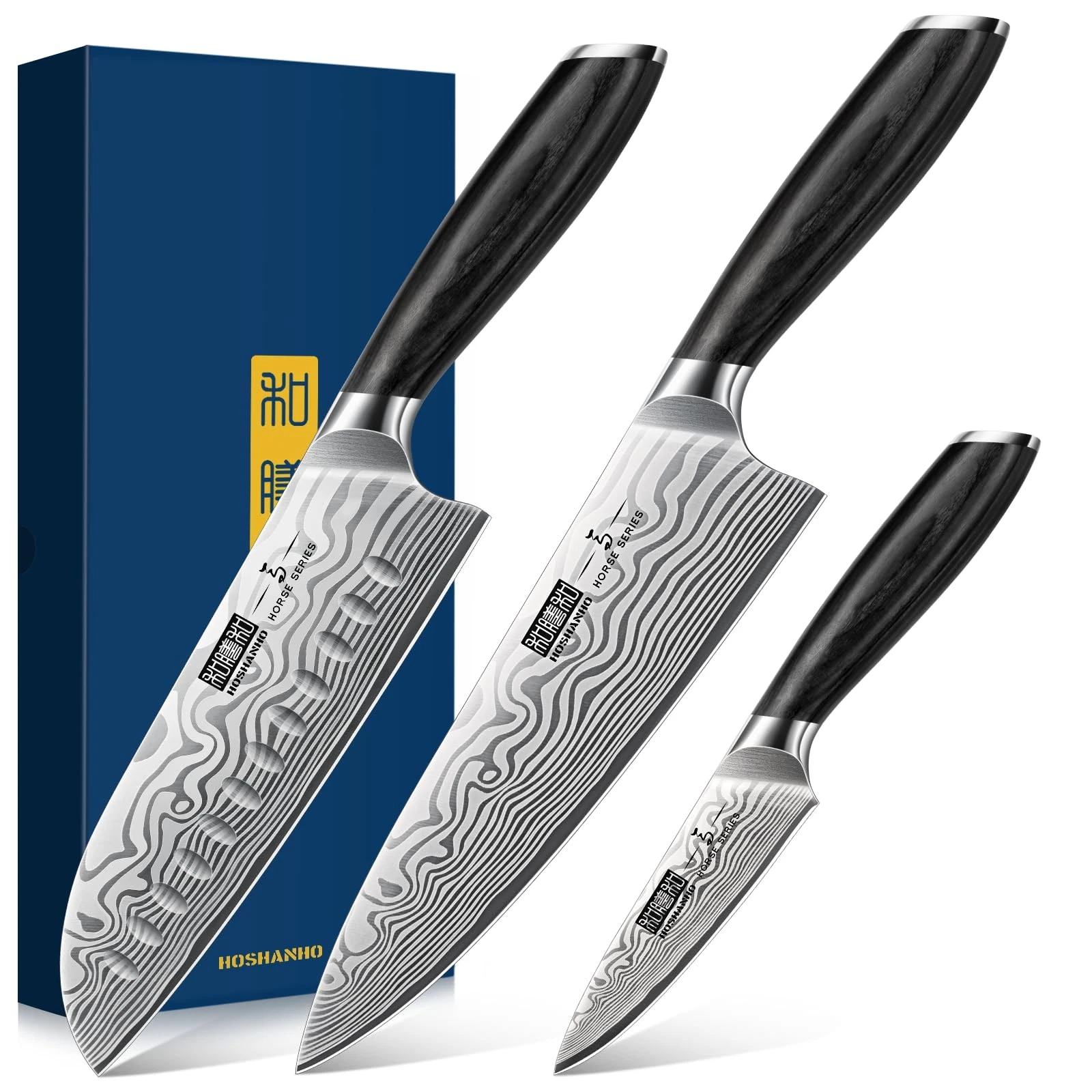 3 Pieces Set, Professional High Carbon Steel Kitchen Set, Ultra Sharp Set for...
Opens in a new wind