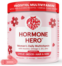 Peach Perfect Inositol Multivitamin   Myo-Inositol  D-Chiro 40:1 Blend, Omega-3