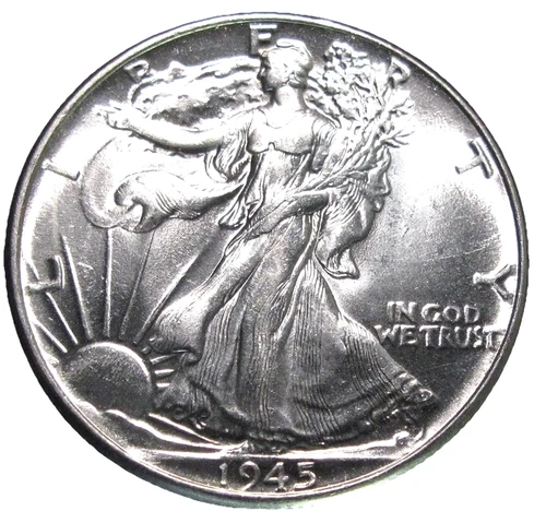 1945-P AU WALKING LIBERTY HALF $ ~ BUY ONE OR MORE AT DISCOUNT ~ FREE SHIPPING