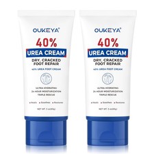 OUKEYA Urea Cream 40 Percent Tube 3 Oz, Foot  3 Ounce Pack of 2 , 3