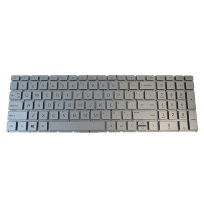 Silver Backlit Keyboard for HP 15-DA 15T-DA 15-DB 15T-DB Laptops