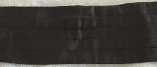 Black silk cummerbund