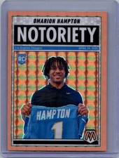Omarion Hampton [Mosaic Orange Fluorescent] #20 Prices [Rookie