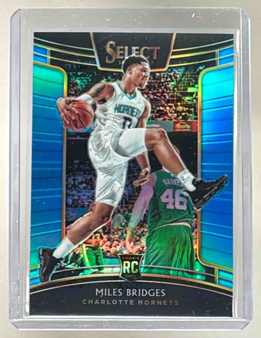 Miles Bridges 2018 Panini Select #17 Light Blue Prizm RC Concourse /299