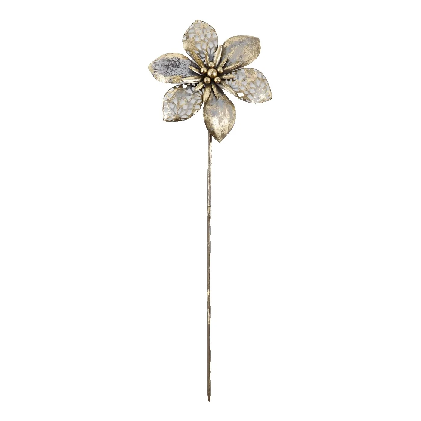 Flowers Iron Outdoor Garden Stakes