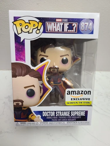 Funko Pop! Marvel What If #874 Doctor Strange Supreme GITD Amazon Exclusive