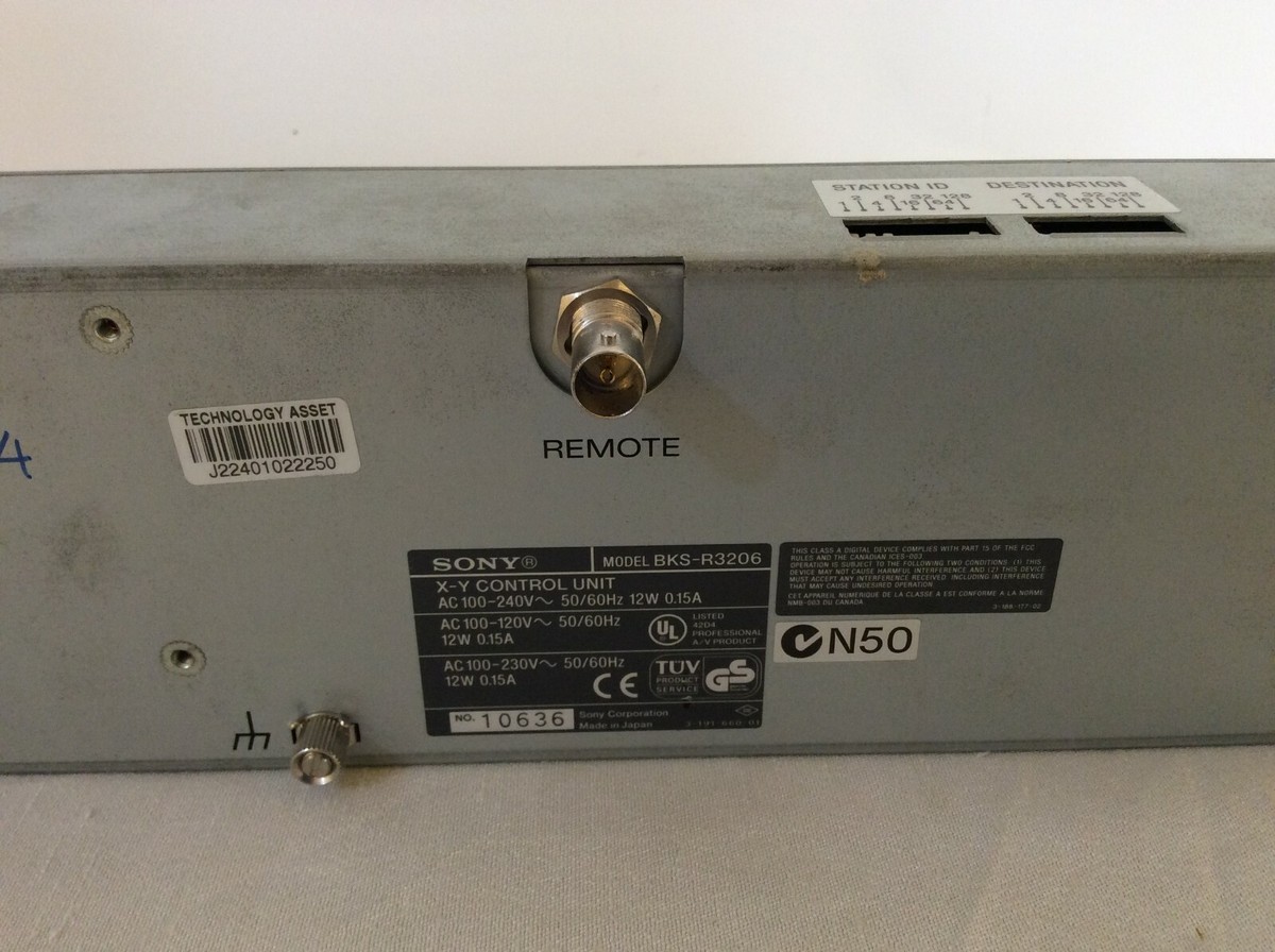ソニー X-Y コントロールユニット BKS-R3206 ソニー X-Y コントロールユニット BKS-R3206 SONY X-Y CONTROL UNIT