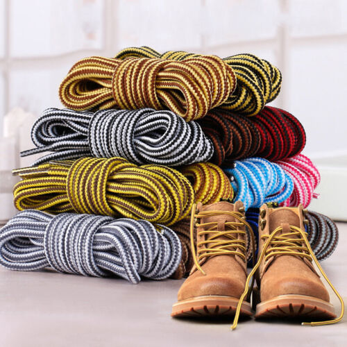 120/150cm Casual Shoes Lace Striped Round Shoelaces Boots Sport Men Shoes Laces  - Picture 1 of 28