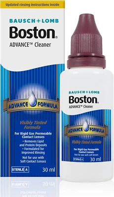 BAUSCH + LOMB Boston Advance Cleaner,Leaves Lenses Clean,Ready for Disinfection Condition 30ml