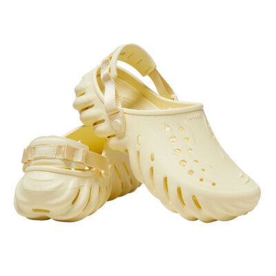 New Mens CROCS ECHO CLOG BUTTER CREAM 207937-76O UNISEX CLOG  display picture 1