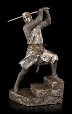 Tempelritter Figur mit Zweihänder Schwert | Ritterfigur Kreuzritter Veronese