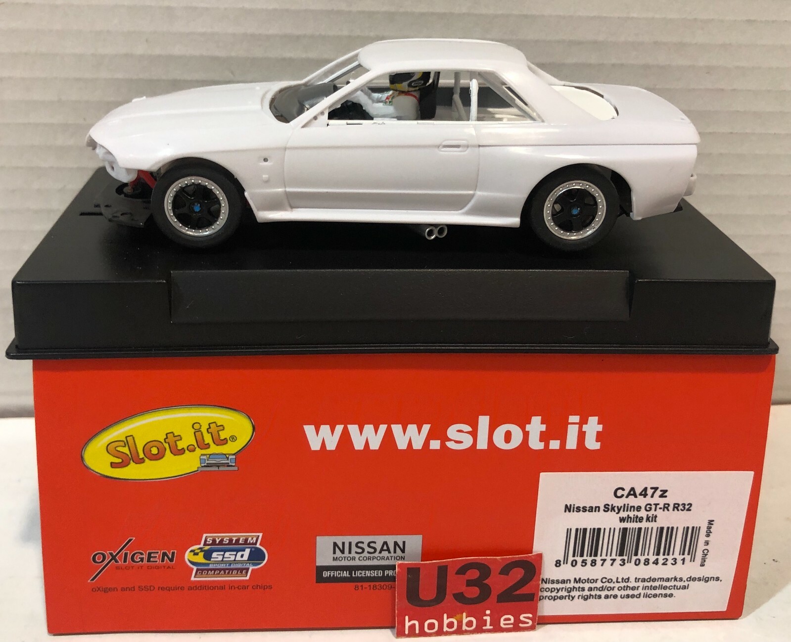 SLOT.IT CA47Z NISSAN SKYLINE GT-R R32 WHITE RACING KIT