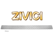 E-Z-GO Silver Aluminum Diamond Kick Plate for EZGO TXT Golf Cart 1994-2013