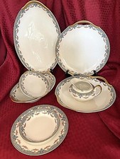 ANTIQUE LIMOGES UNION CERAMIQUE 'LYONS' - SERVING  MISC PIECES