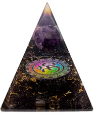 Black Tourmaline Triangle Orgonite Pyramid - Vibe Products
