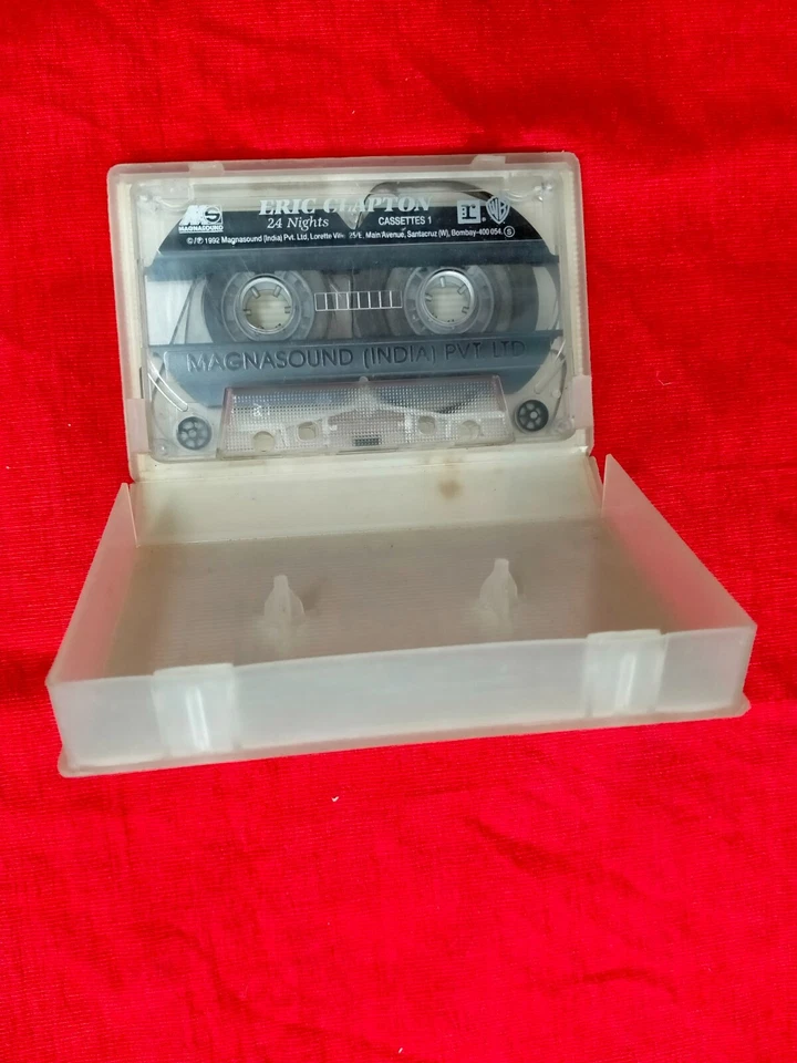 Eric Clapton 24 Nights RARE orig Cassette tape INDIA indian Clamshell 1995 - Image 4 of 4
