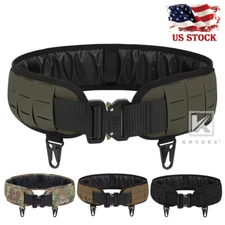KRYDEX Laser Cut MOLLE Belt 3 in Padded Battle Outer Belt w/ 1.75 in Inner Belt