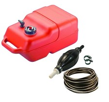 12 Liter Tank Benzintank Bootstank Pumpball Benzinschlauch Schellen Edelstahl