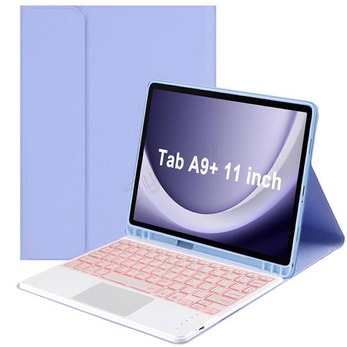 For Samsung Galaxy Tab A9+ 11" 2023 Tablet Touchpad Backlit Keyboard Case Mouse - Picture 40 of 46