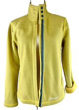 Yellow Gold Cloudveil Jackson Hole Soft Shell Full Zip Fleece Jacket Size S Euc