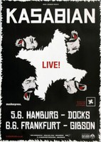 Kasabian - Velociraptor, Hamburg & Frankfurt 2012 | Konzertplakat | Poster