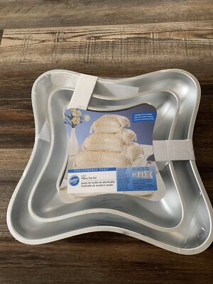 Wilton Aluminum Pillow Pan Set -3pans-1Heating Core New