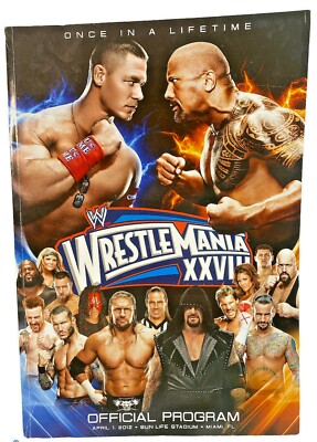 WWE Wrestlemania 28 XXVIII Official Event Program Miami Hall Of Fame Autographed