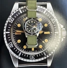 seiko nh35 JP vintage Vibes Stunning Minute marker Bezel Mil-sub watch