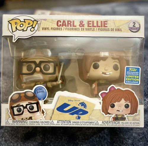 Funko Pop! Disney Pixar Up: Carl And Ellie 2 Pack 2019 SDCC Summer Convention