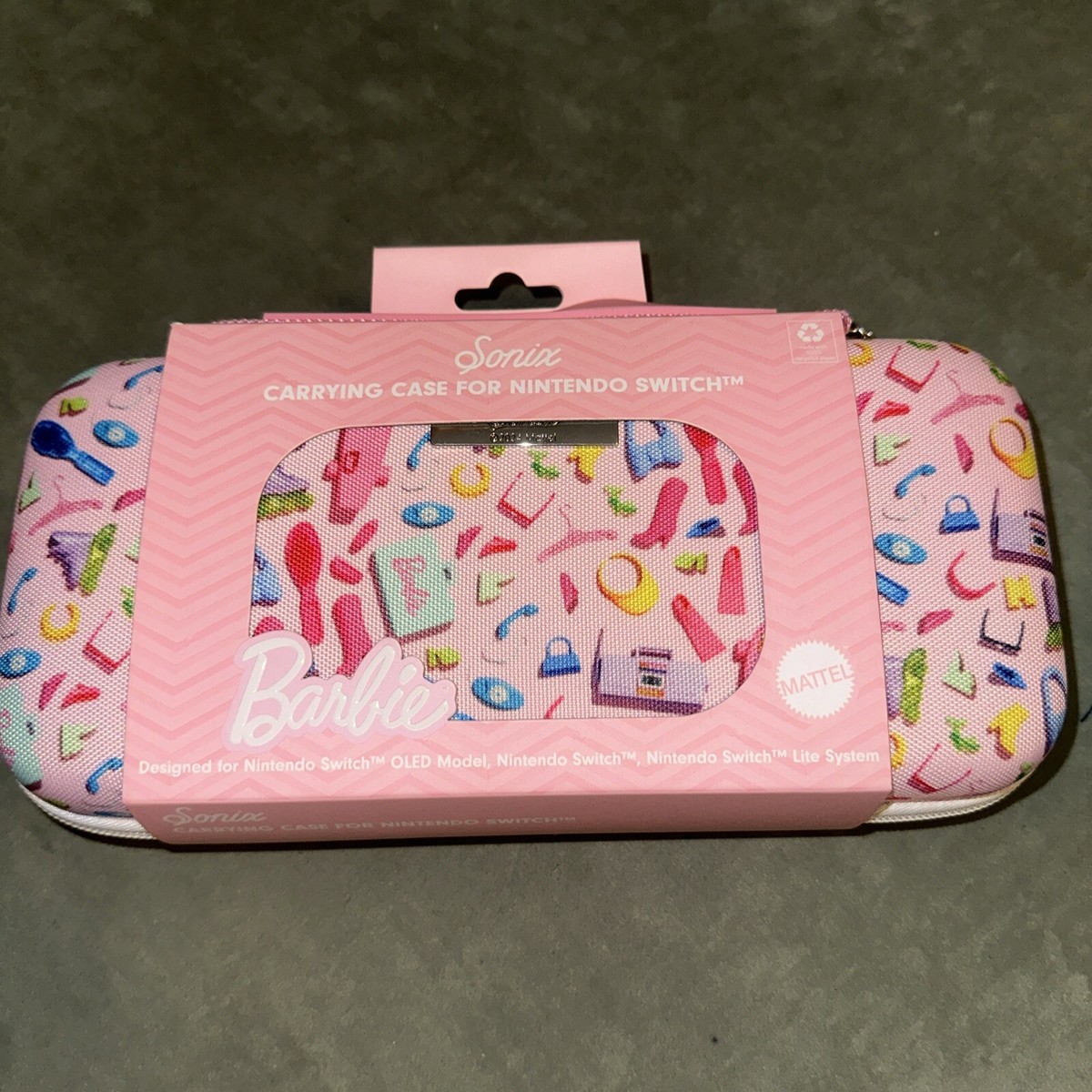 Sonix Barbie Nintendo Switch Case. New In Packaging. Pink With