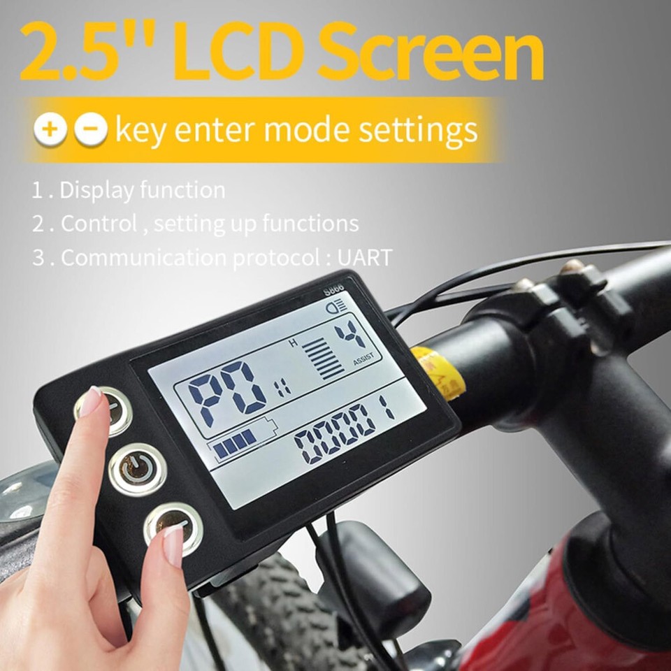 VBESTLIFE 800S LCD Display Für BAFANG E-Bikes - 24V-52V