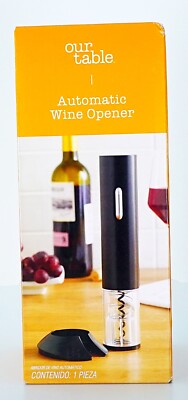 Automatic Wine Opener Black Foil Cutter Cordless Gifts Portable Battery Operated