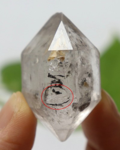 30.8g NATURAL HAVE MOVING Water Bubble+Quicksand Enhydro QUARTZ Crystal Specimen - Picture 7 of 15