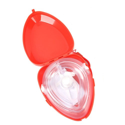 3x CPR FACE MASK Mouth Resuscitation Oxygen Valve Emergency First Aid Protection - Picture 2 of 10