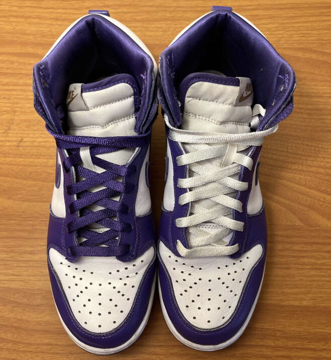 Nike Dunk High SP Varsity Purple White Wmns Women's Size 9.5