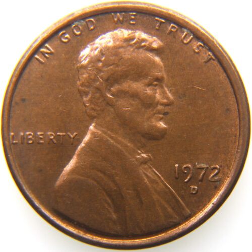 1972 D Lincoln Cent - Pre-Cud Die Crack to CU-1c-1972D-08R - Rare Error Coin - Picture 3 of 4