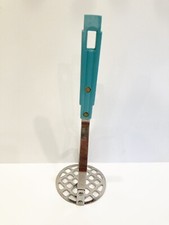 Vintage Teal Royal Brand Stainless Potato Masher Made in USA