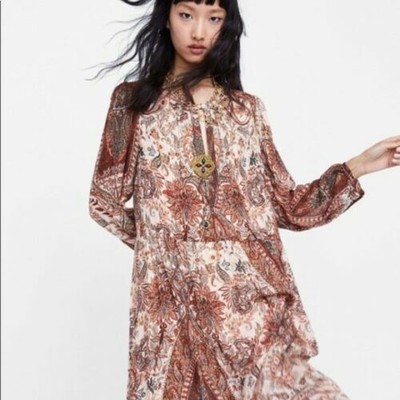 zara boho maxi dress
