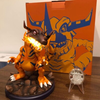 POCKY STUDIO Greymon Digimon Resin Statue Painted Model Collection H7''