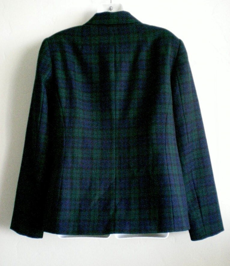 Pendleton 10 Jacket Dark Blue & Green Tartan Plai… - image 2